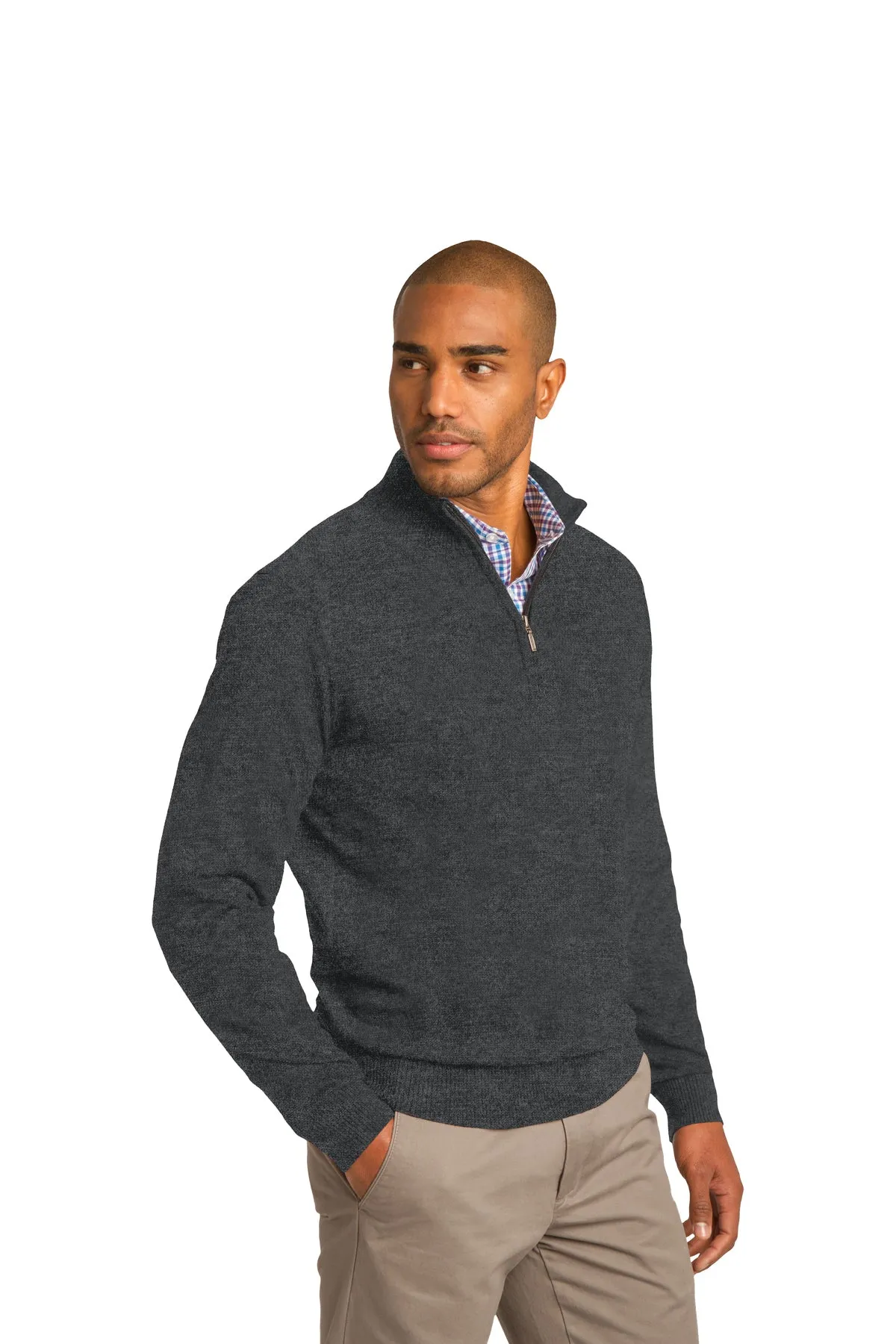 1/2-Zip Sweater / Charcoal / Cox High School Football