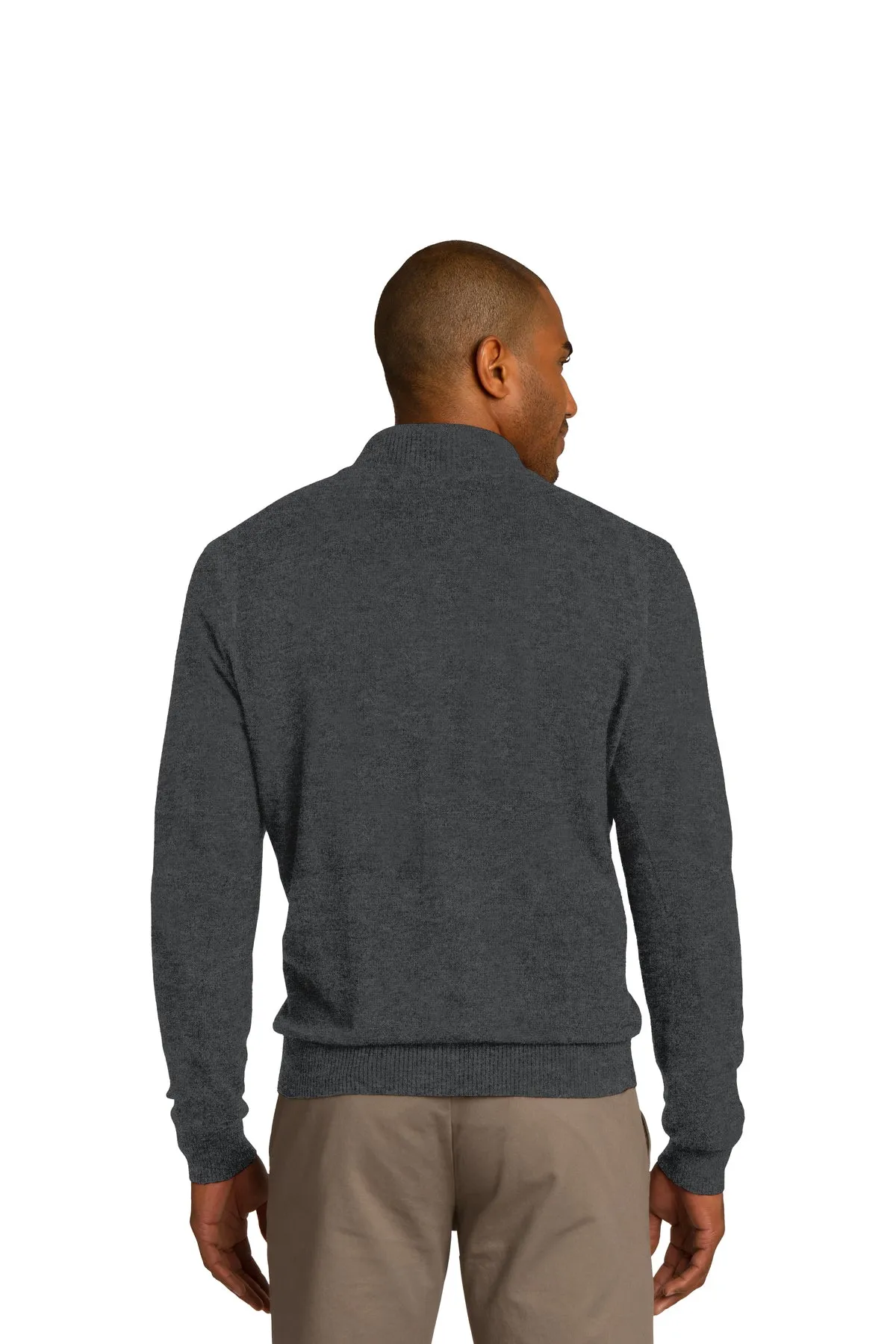1/2-Zip Sweater / Charcoal Heather / Cox High School Lacrosse