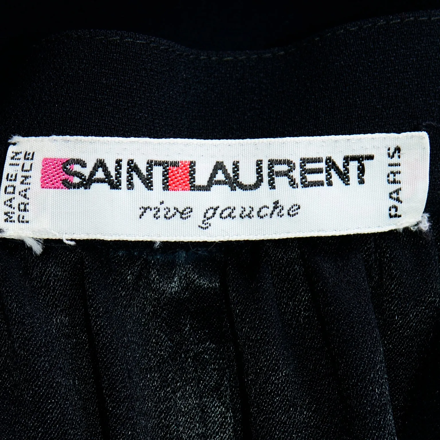 1970s Yves Saint Laurent Vintage Black Silk Long Ruffled Skirt