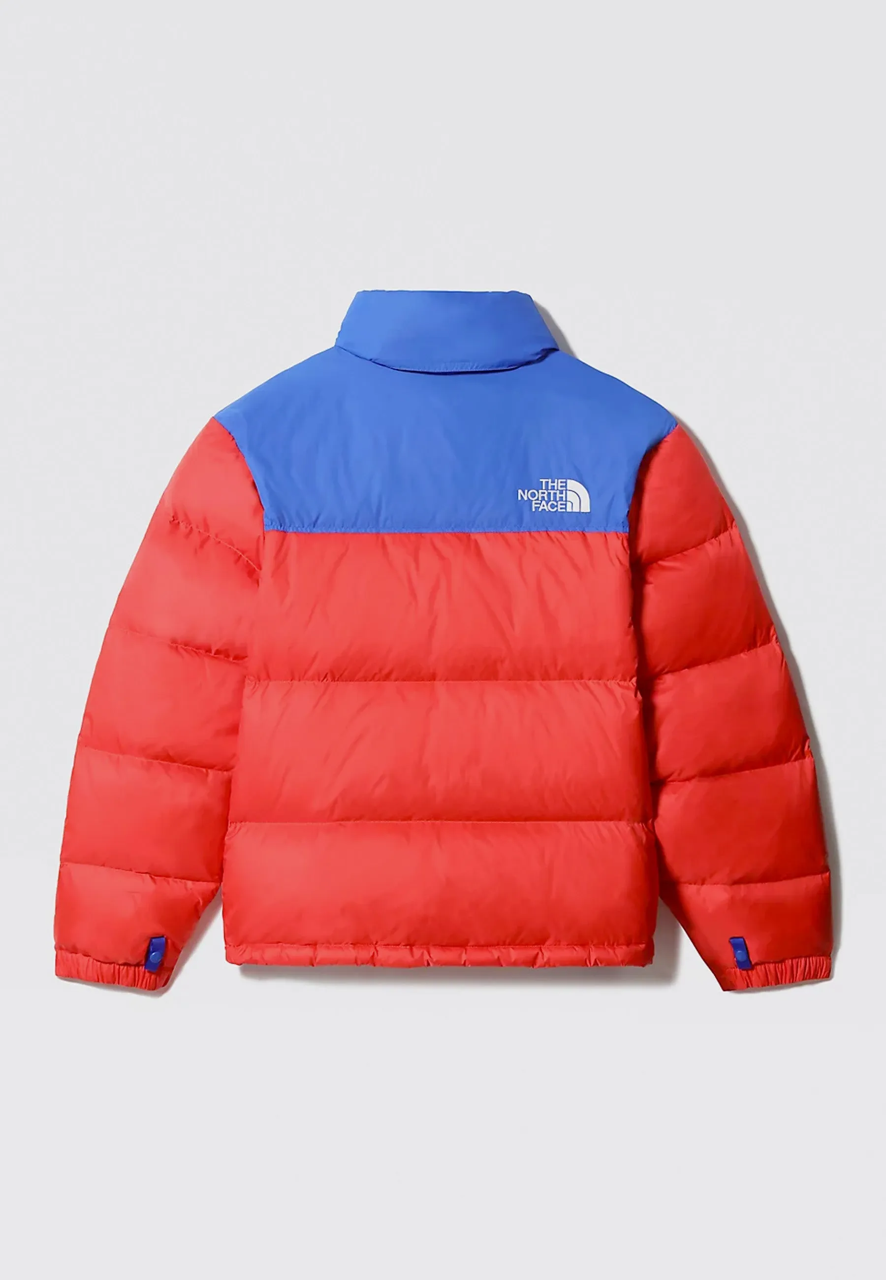 1996 Retro Nuptse Jacket - horizon red/TNF blue