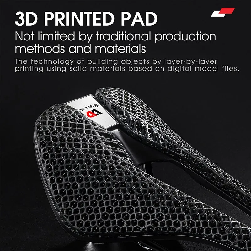 3D Printed Bicycle Saddle Liquid Resins Honeycomb Bike Seat Super Soft Cushion MTB Road Triathlon Cycling Race Seat