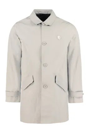 A-Cold-Wall* Logo Plaque Buttoned Trench Coat