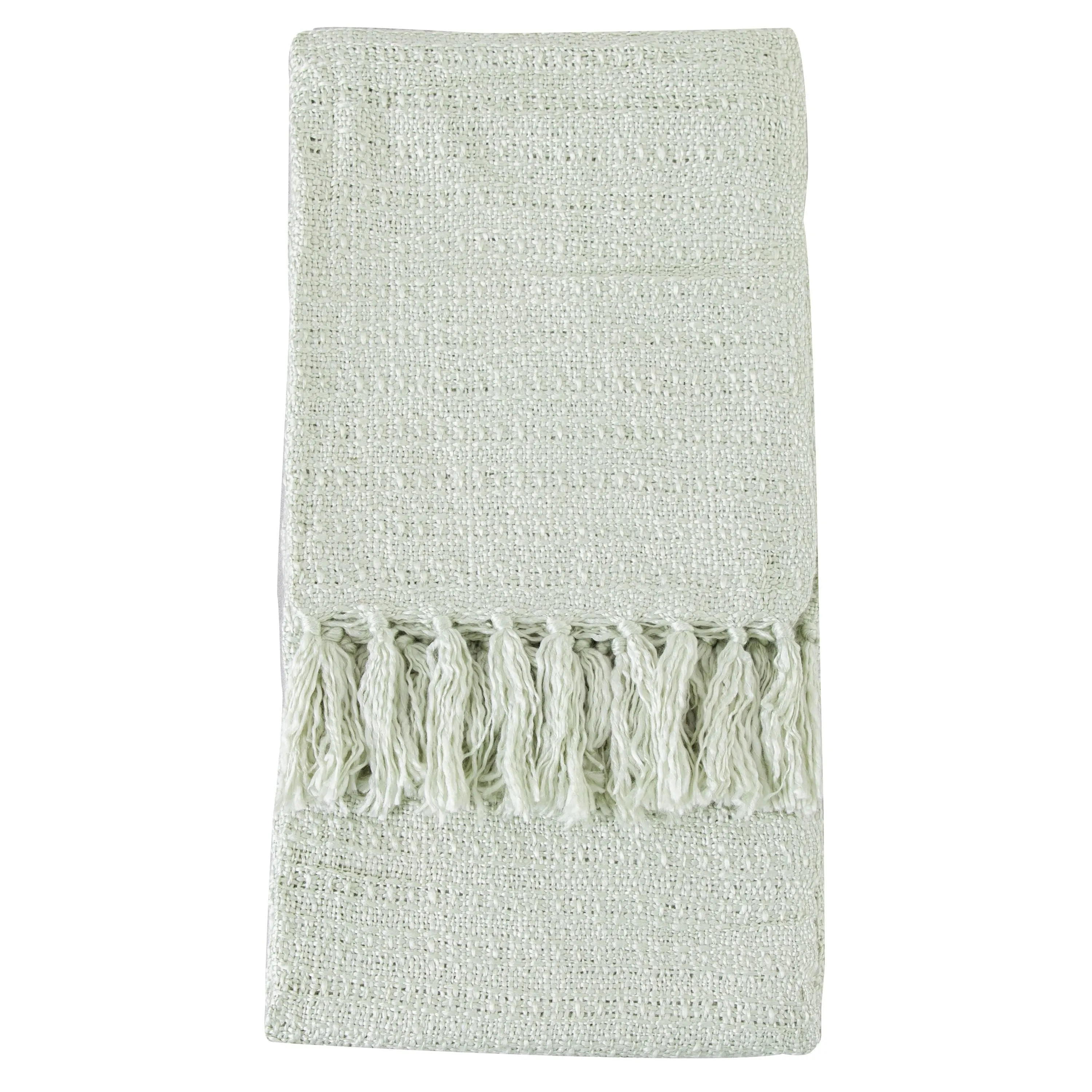 Accrington Textured Throw Green