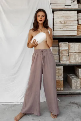 Akasha 100% Cotton Pants - Lilac