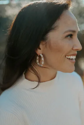 Amanecer Jacaranda Hoop Earrings