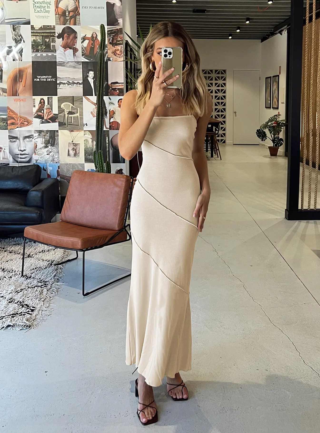 Andros Maxi Dress Beige