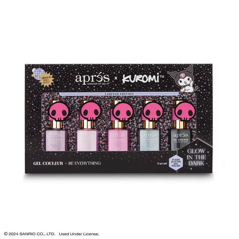 Apres x Kuromi Naughty & Nice Flash Glitter Gel Kit