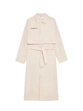 Archive Womens Recycled Nylon Trench Coat—sand