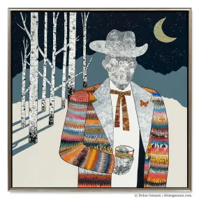 ASPEN COWBOY original paper collage