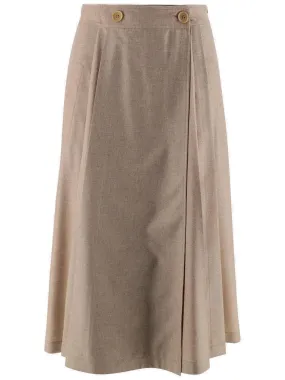 Aspesi Buttoned Pleated Culottes