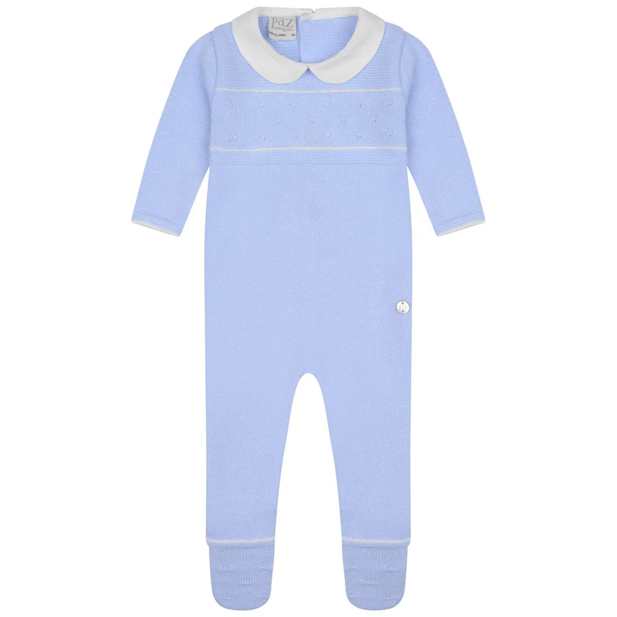 Baby Boys Babygrow - Cotton Knitted Babygrow