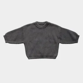 Babysprouts Drop Shoulder Sweater in Graphite