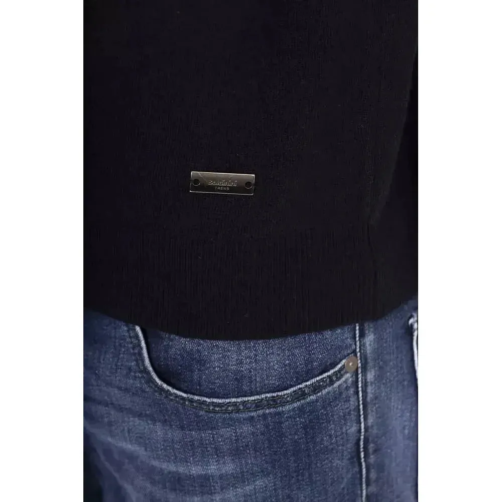 Baldinini Trend Blue Wool Men Sweater