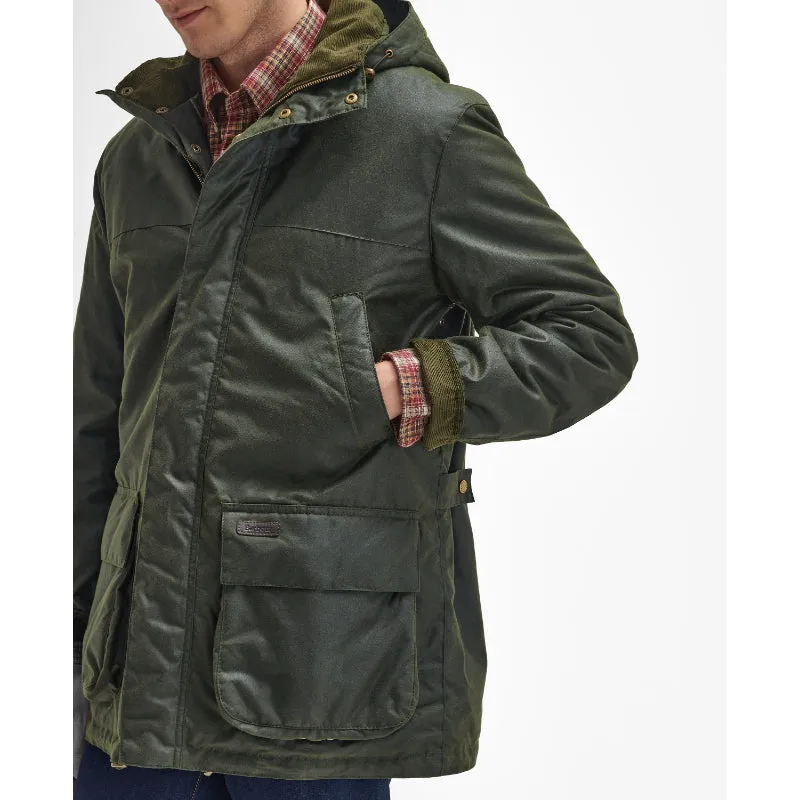 Barbour Bleaberry Mens Wax Jacket - Fern