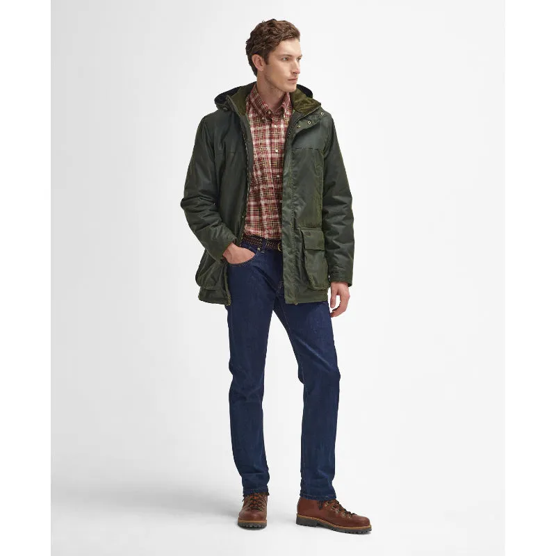 Barbour Bleaberry Mens Wax Jacket - Fern