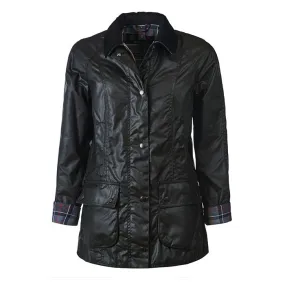 Barbour Women Beadnell Wax Jacket |LWX0667BK11| Black BK11