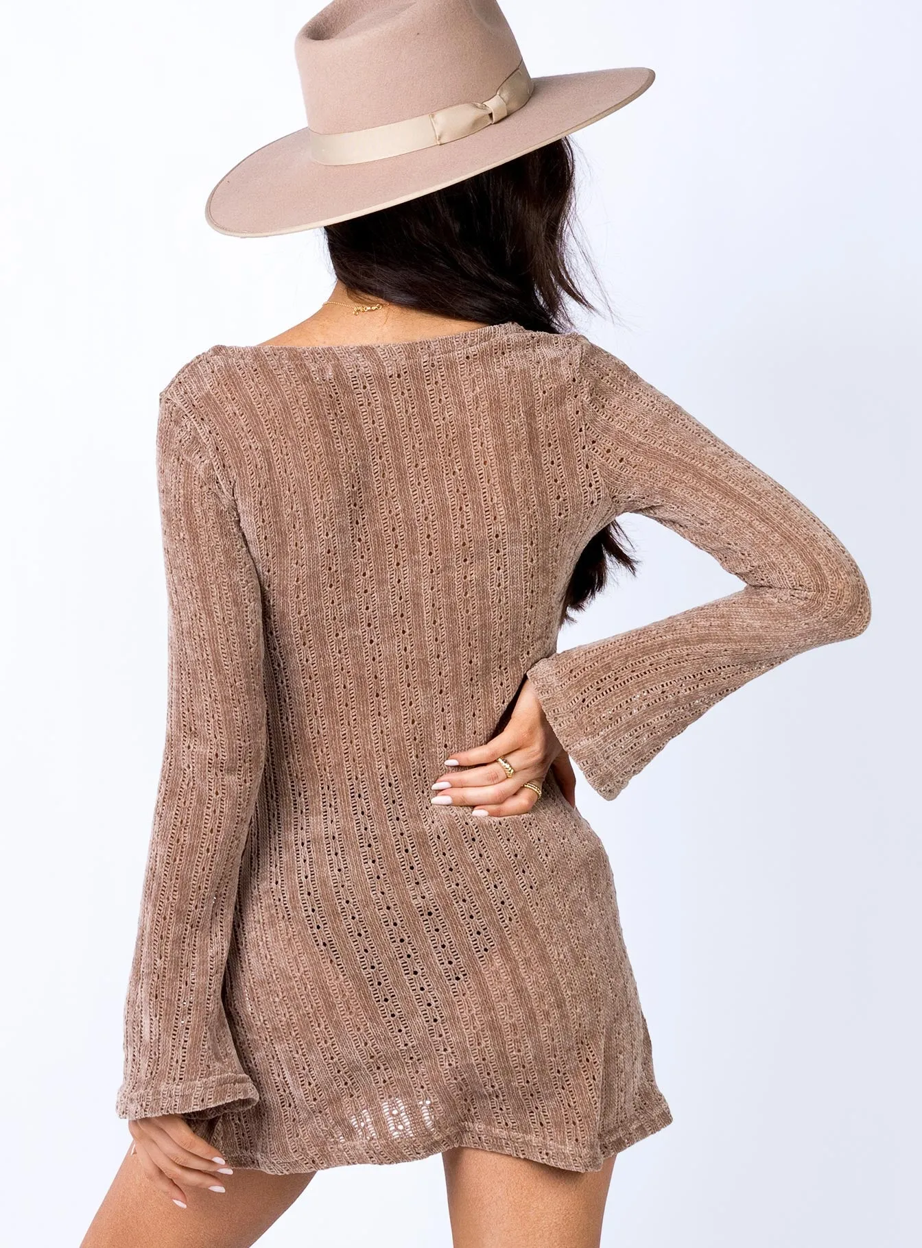 Boho Babe Mini Dress Mocha