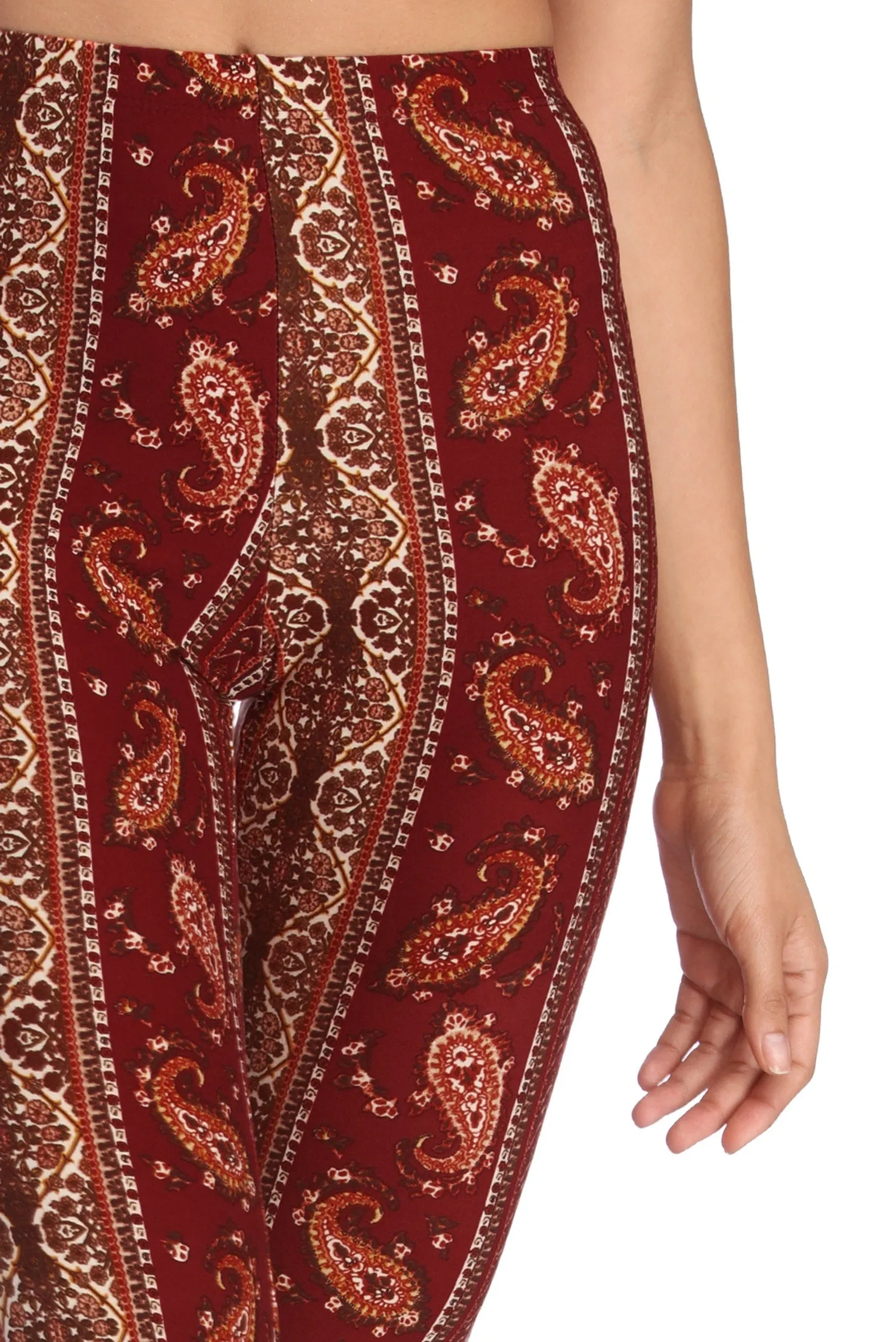 Boho Wanderer Paisley Flared Pants