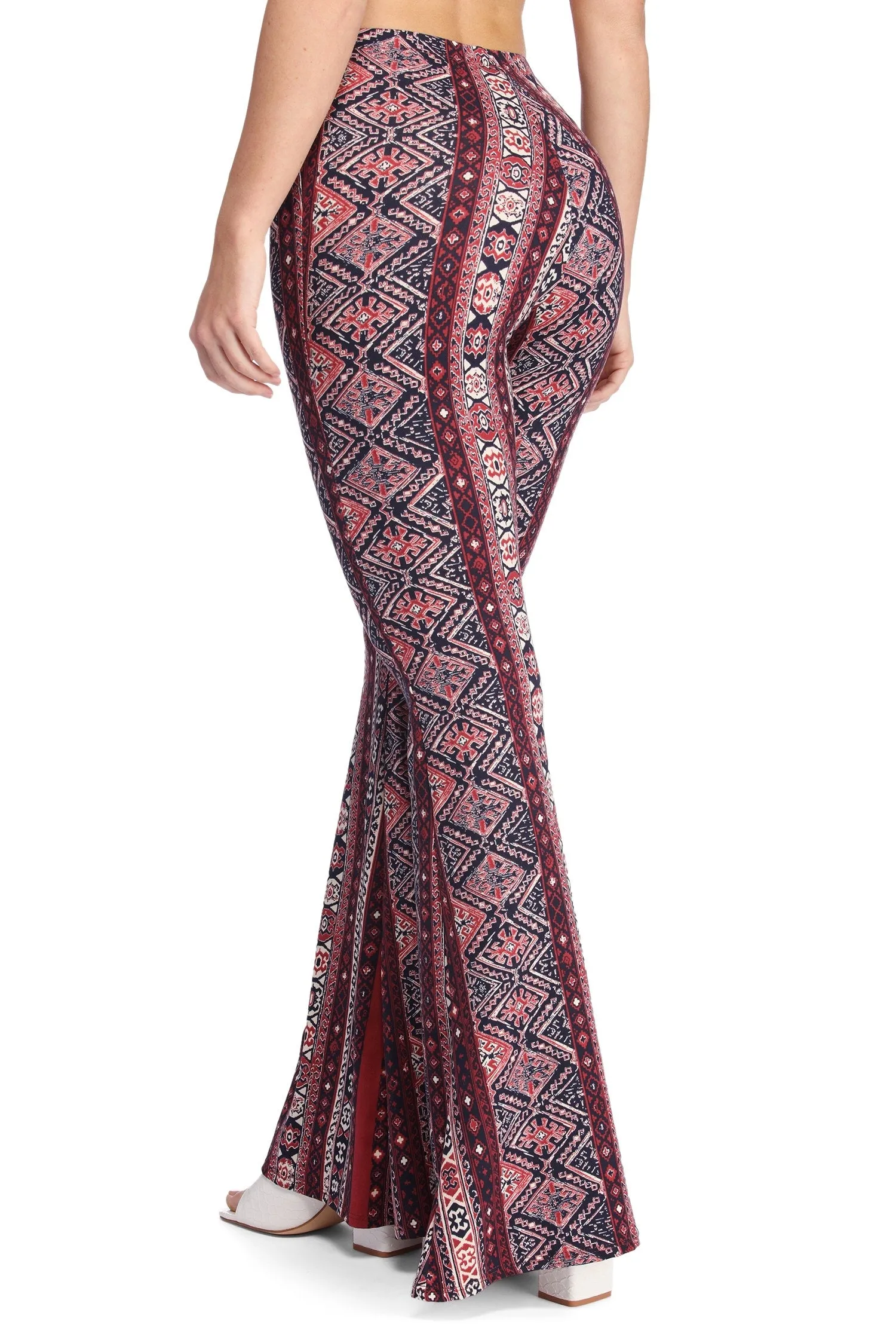 Boho Wanderer Paisley Flared Pants