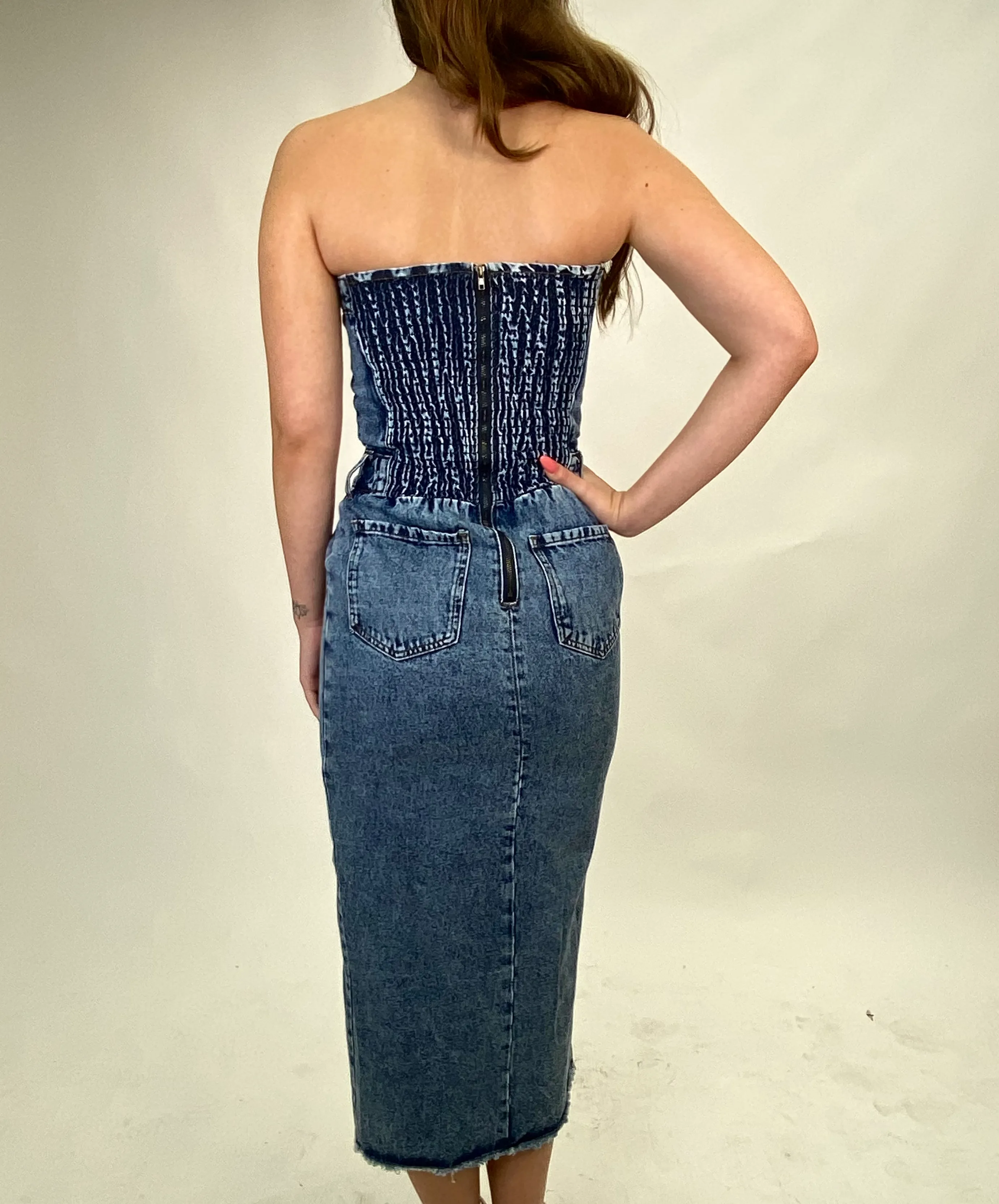 Brandy Denim Midi Dress