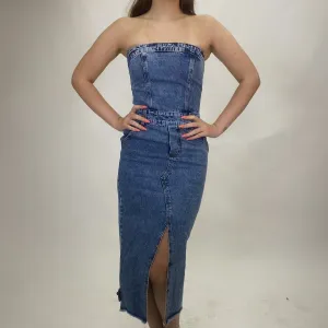 Brandy Denim Midi Dress