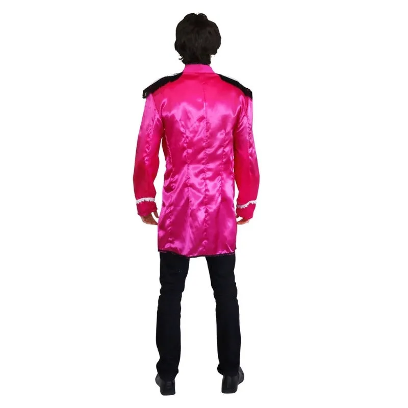 British Jacket  Pink Mens Costume