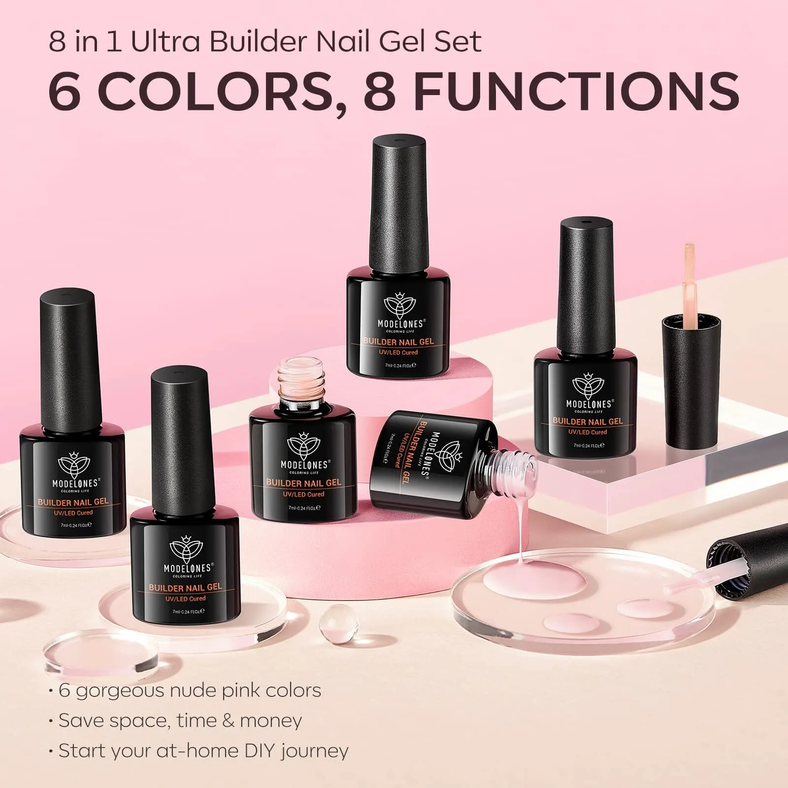 Builder Nail Gel Set | Skin Tone | Modelones