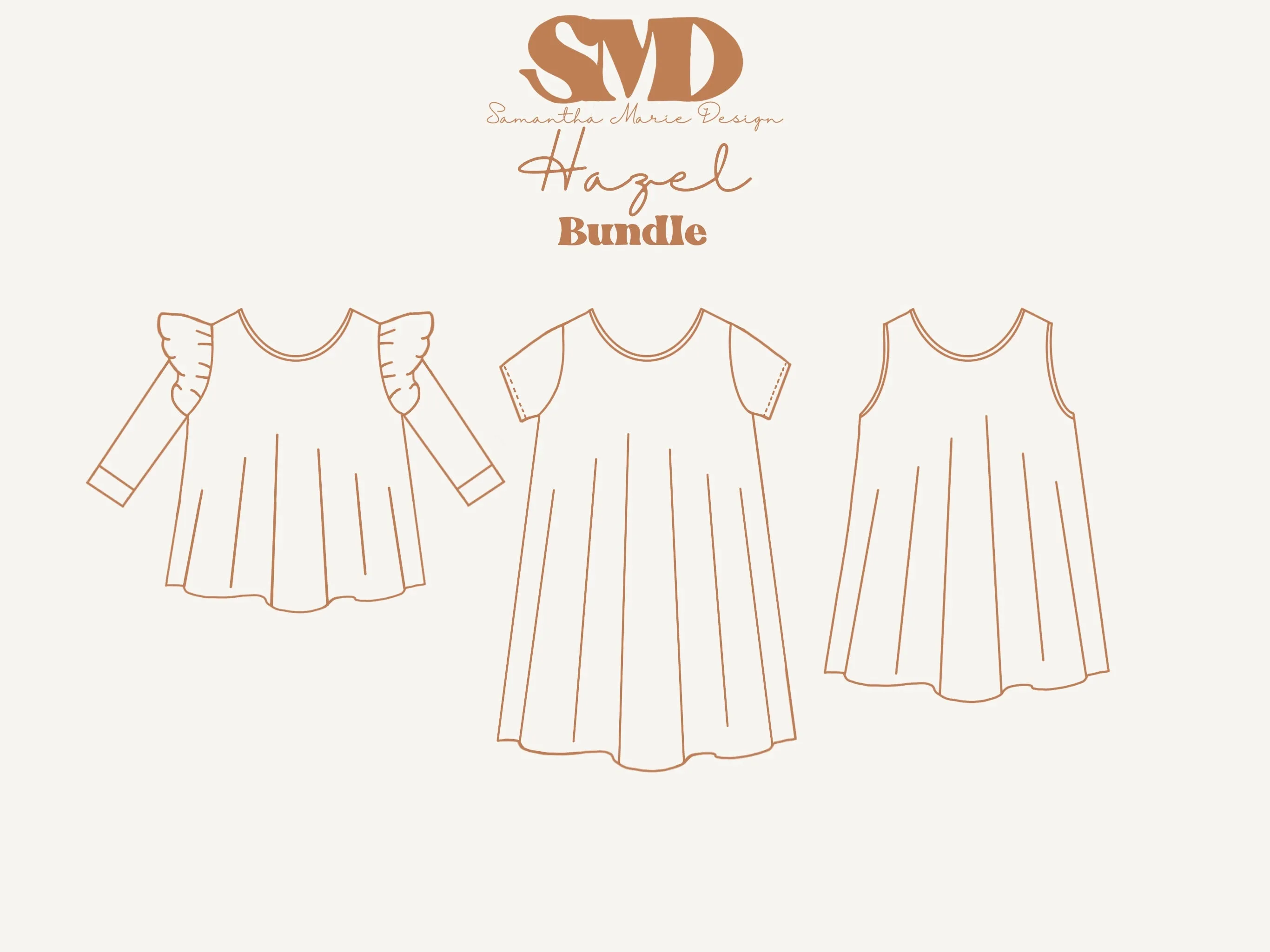 Bundle Hazel Swing Dress and Top Digital Sewing Pattern