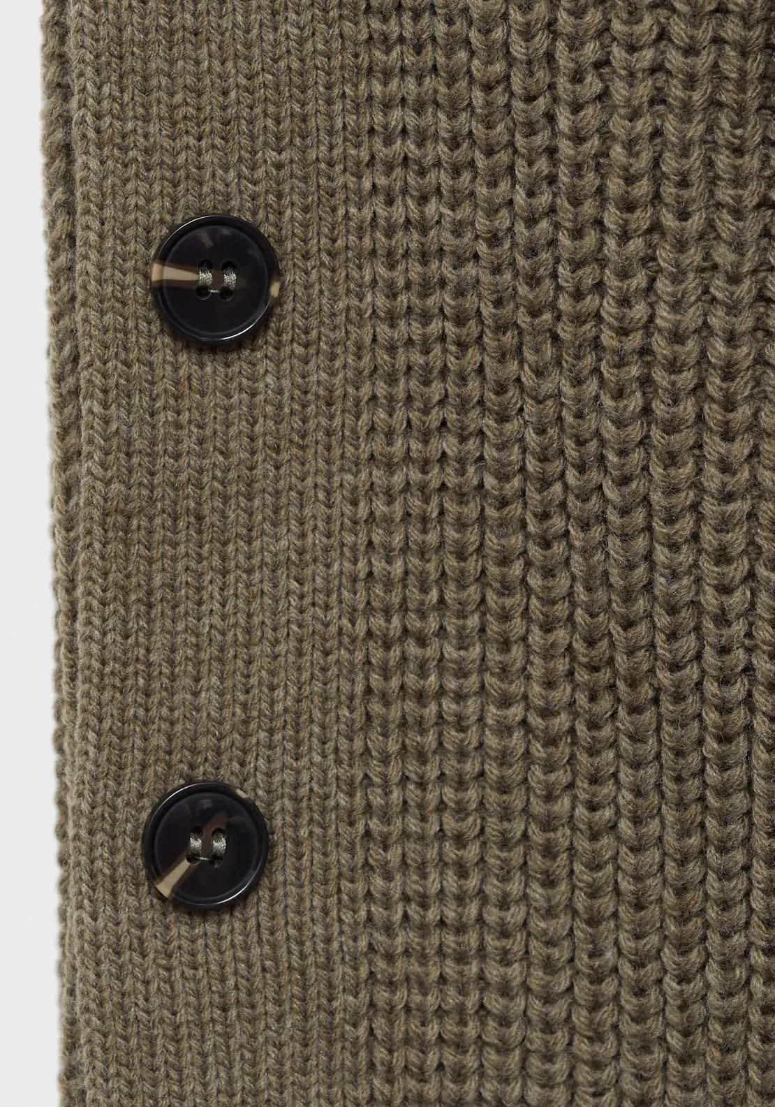 Buttons detail knit sweater - Beige/khaki