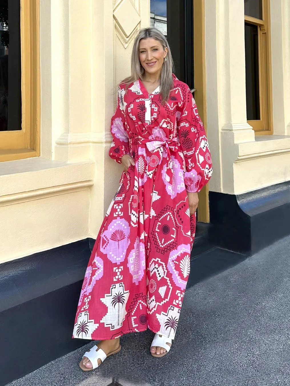 Capri Dress - Red Print