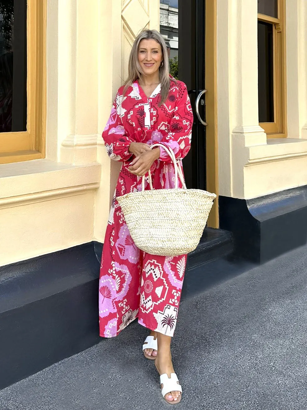 Capri Dress - Red Print