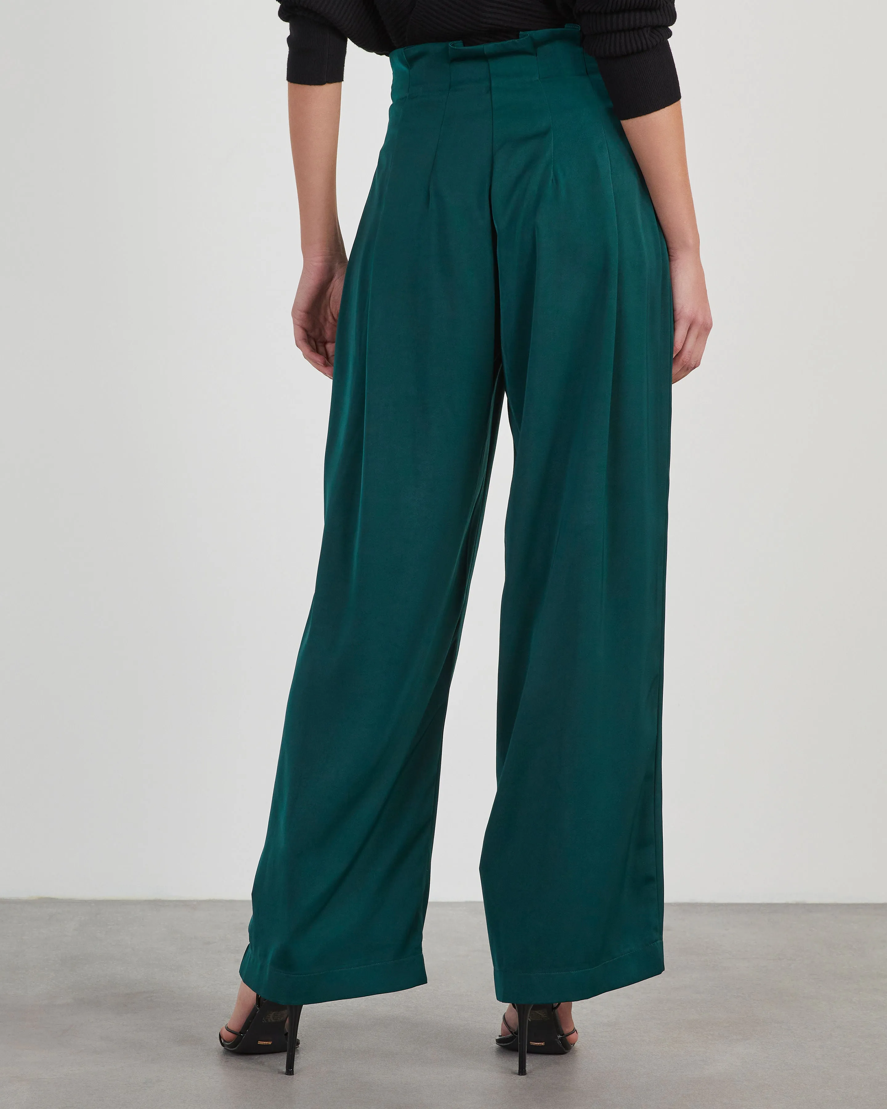 Cassandra High Waisted Front Tie Pants