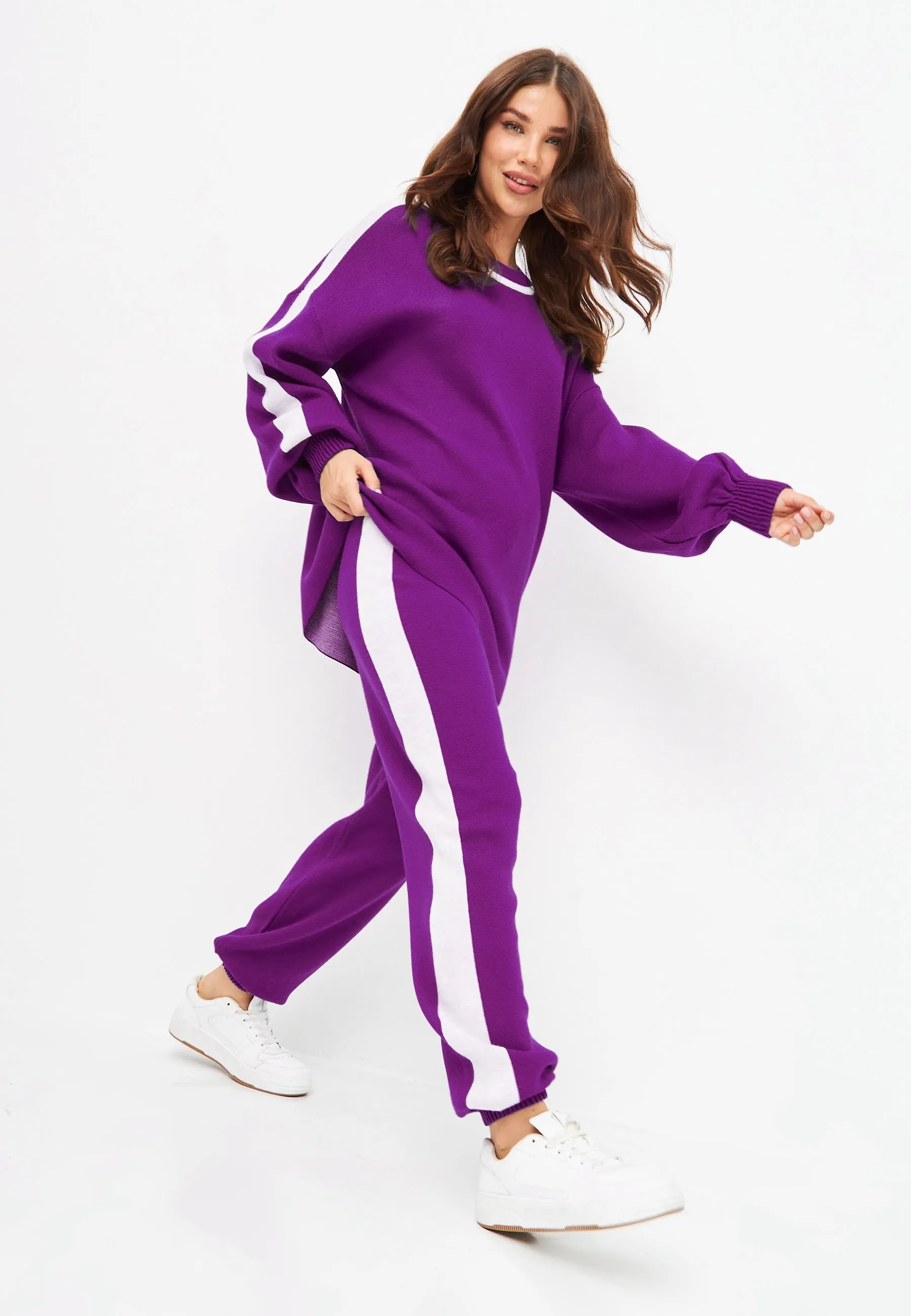 CG Knitted Jogger set - Purple