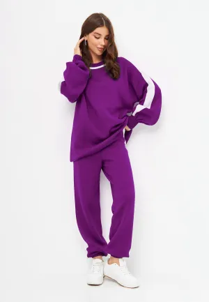 CG Knitted Jogger set - Purple