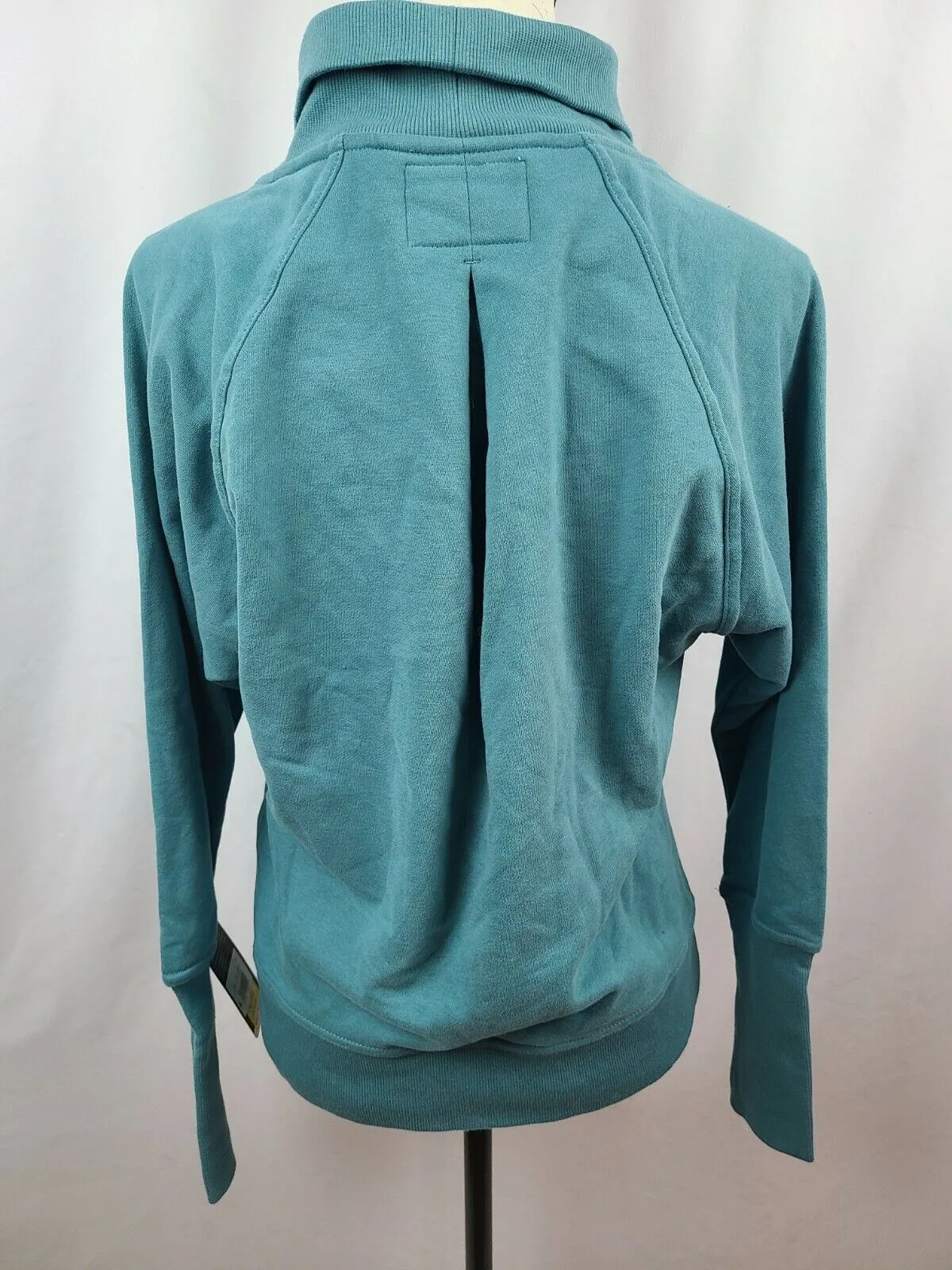 Champion C9 Women's Turquoise Long Sleeve French Terry Turtleneck Sweatshirt