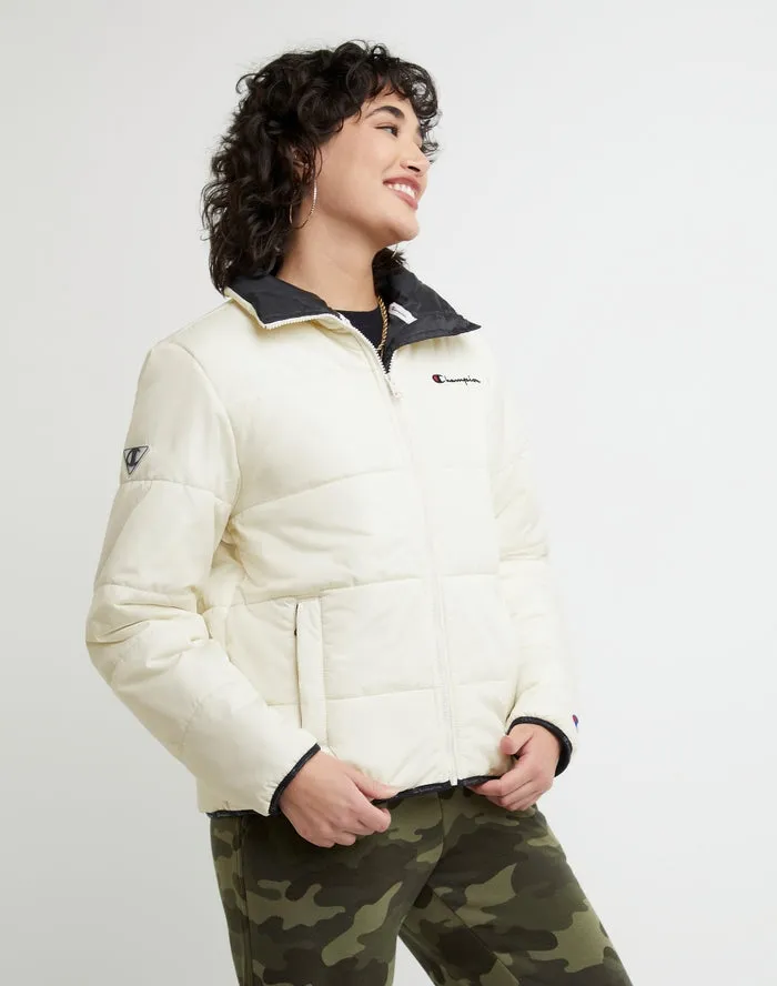 Champion Women's Puffer Jacket Natural J4669 586UHA NTC