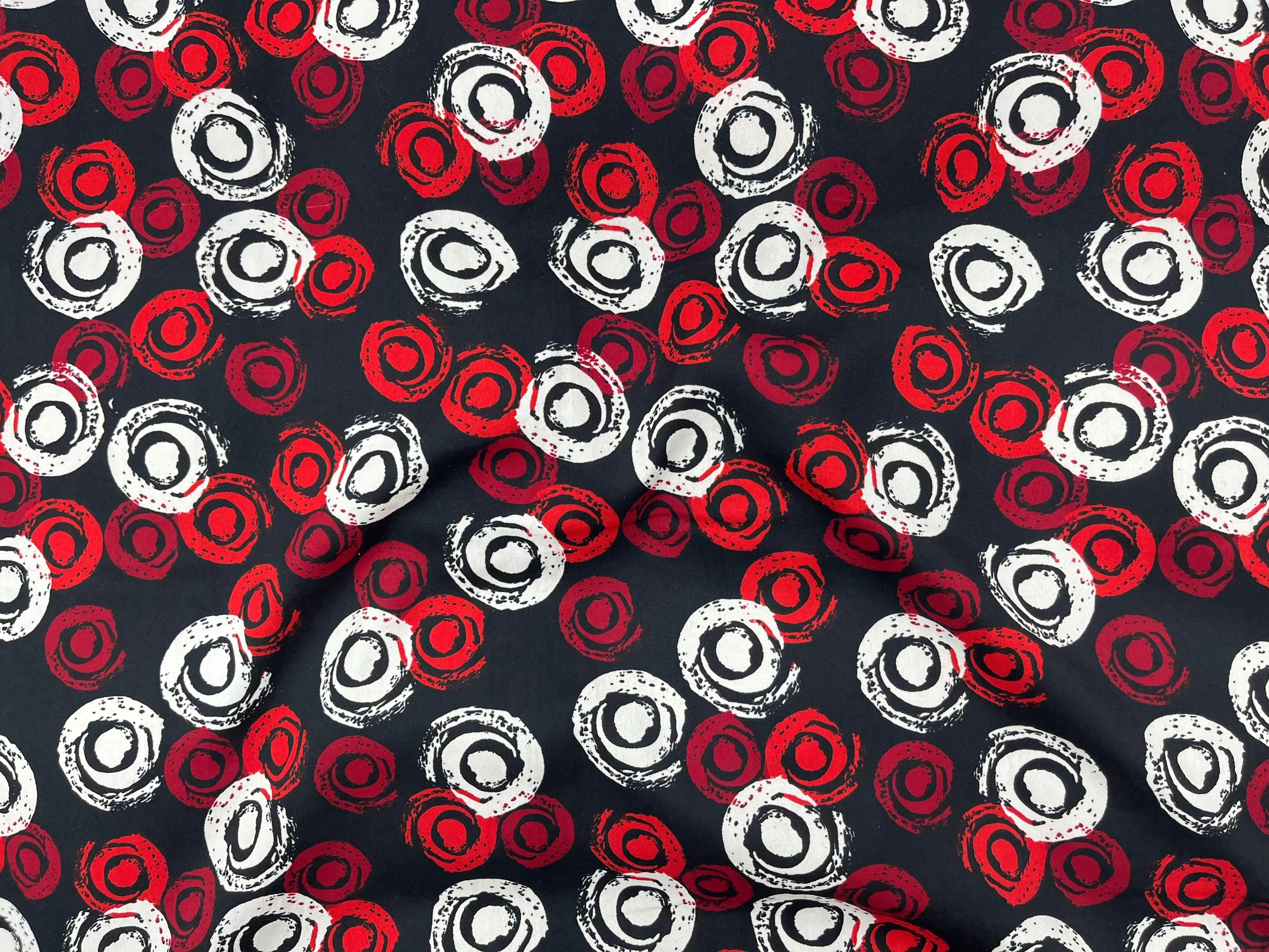 Changing Circles - Clearance Printed Crepe