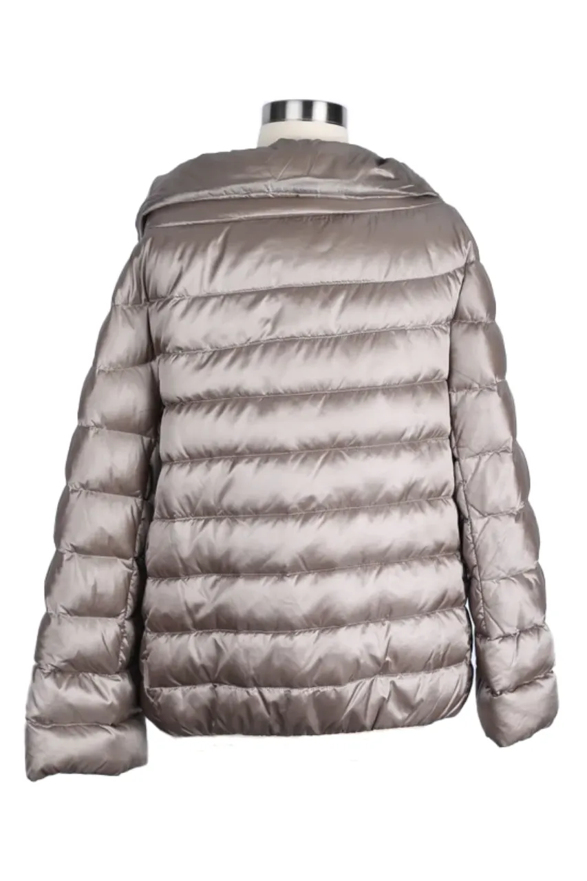 Chevrotin Belted Down Puffer Jacket