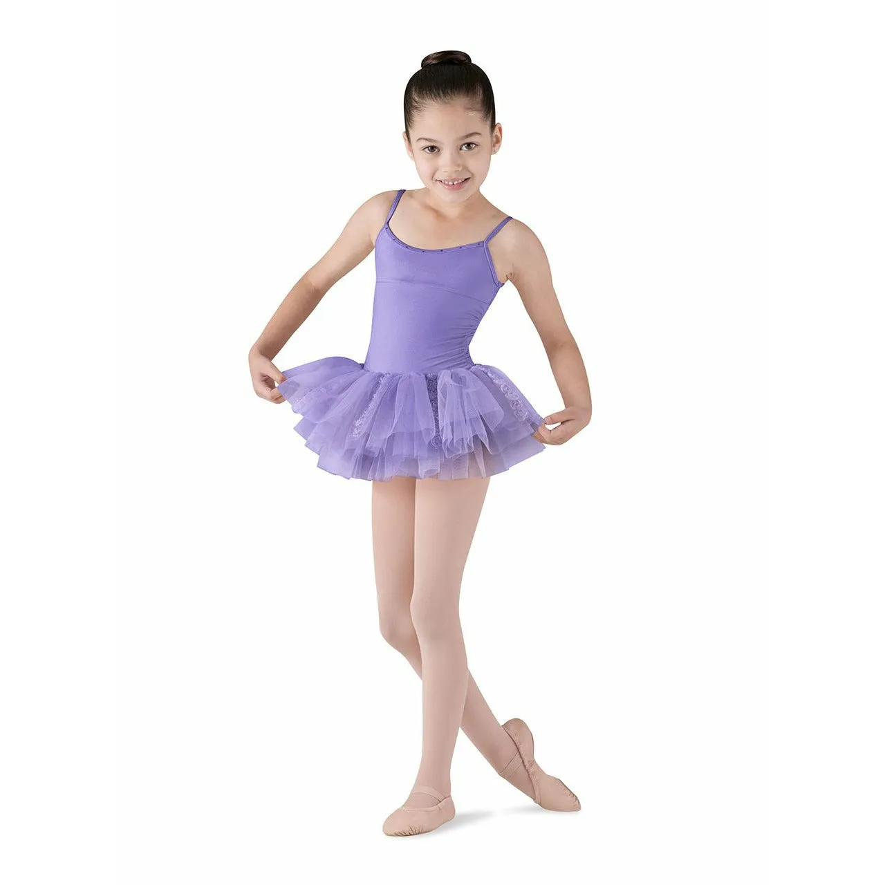 Child Rosette Camisole Tutu Dance Dress