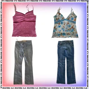 Classic Y2K: Pop Star Cami and Jeans Mix (SS-324)