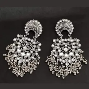 Combo Of 2 Fashionable Oxidised Drops & Chandbali Earring