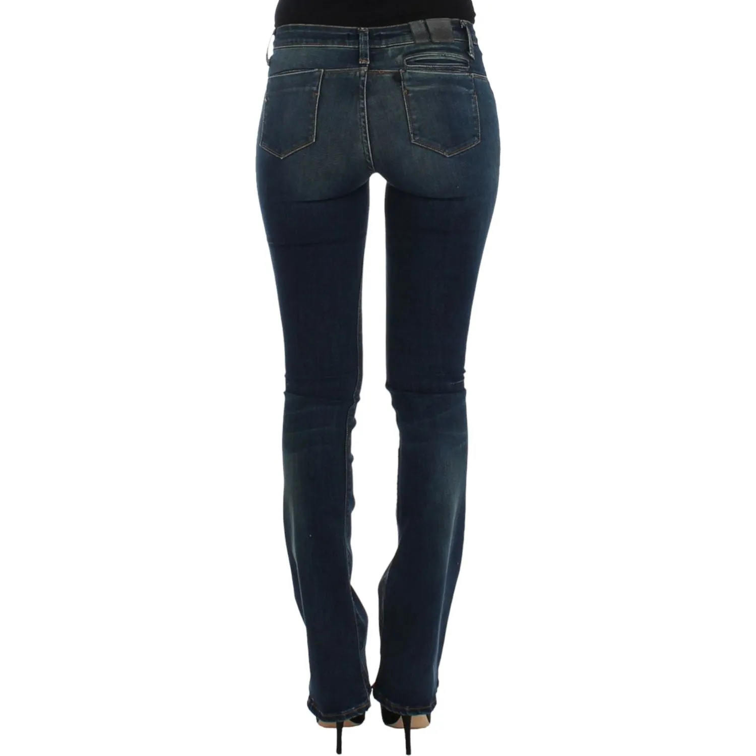 Costume National Chic Blue Straight Leg Designer Jeans