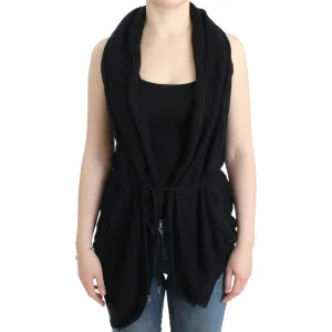 Costume National Chic Sleeveless Knitted Vest Cardigan