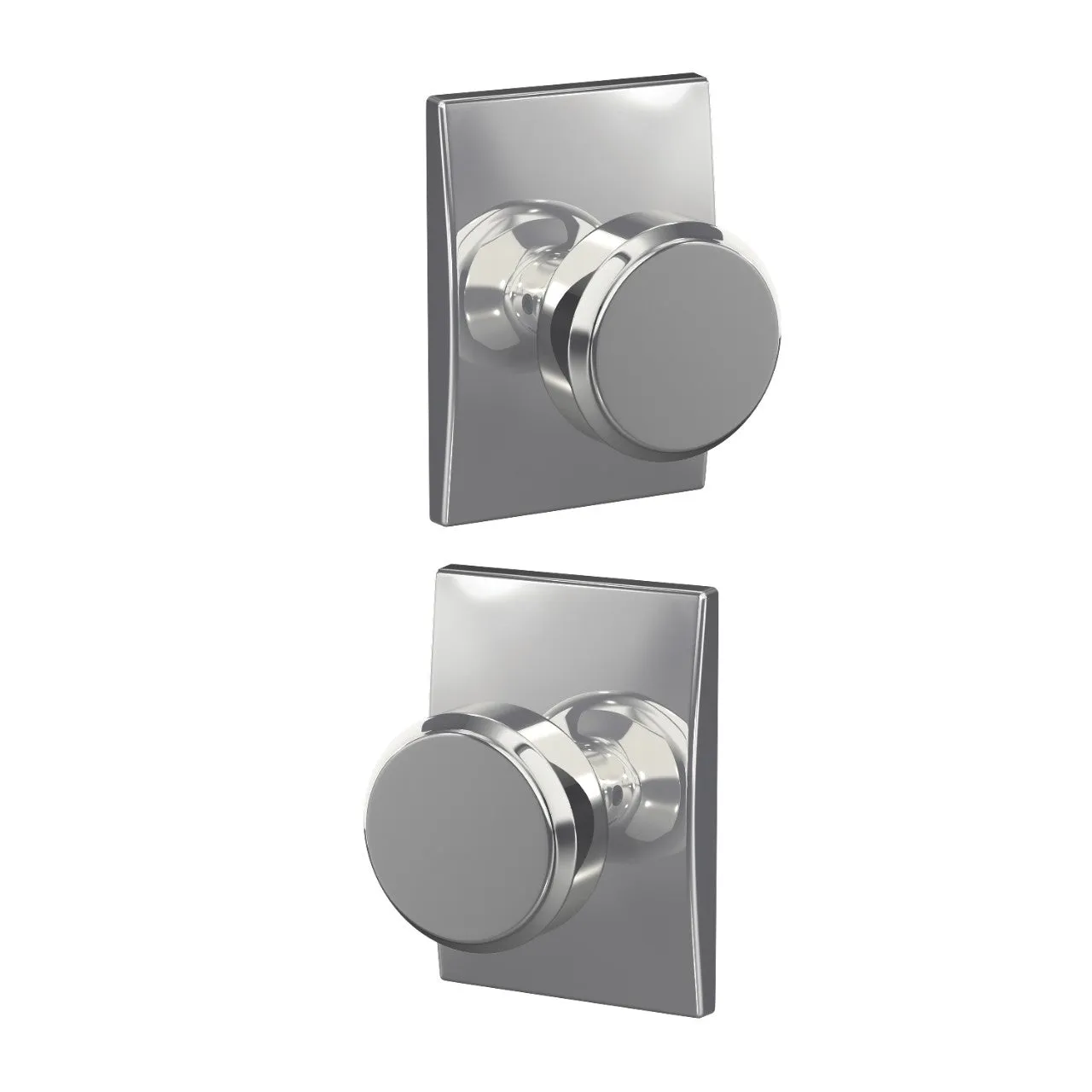 Custom Bowery Knob Combined Interior Hall-Closet and Bed-Bath Lock Century Trim