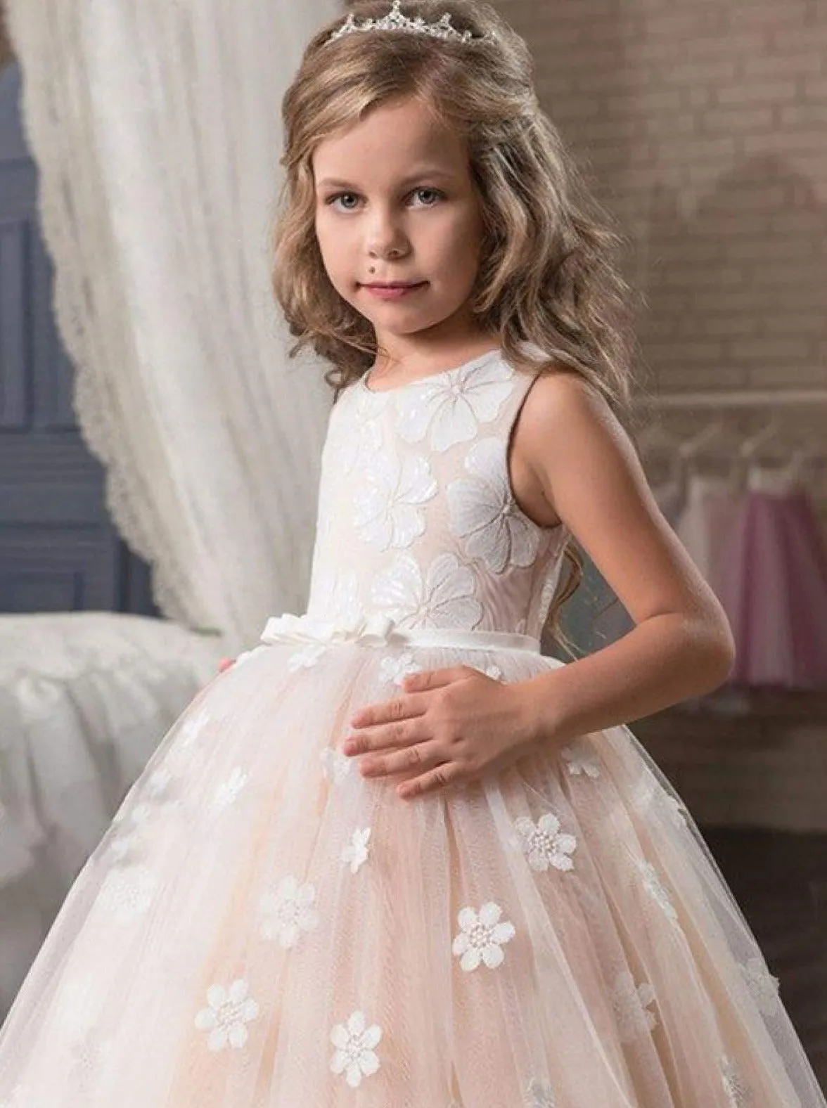 Daisy Dreams Lace Communion Gown