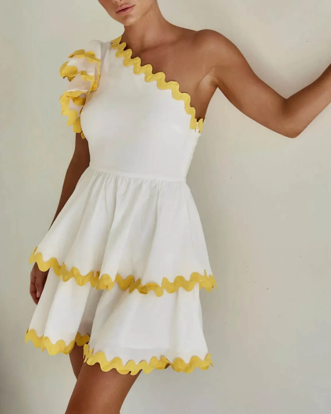 Dante Mini Dress Lemon