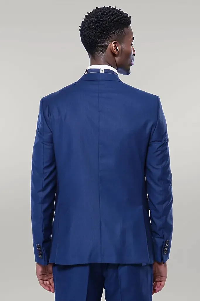 Detachable Lapel Blue Tuxedo | Wessi