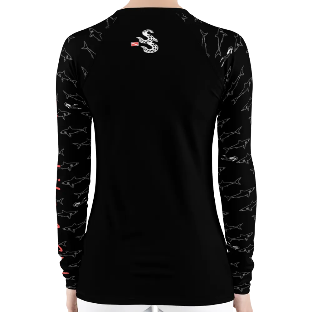 Dive Like A Girl Women's Rash Guard (Warehouse)