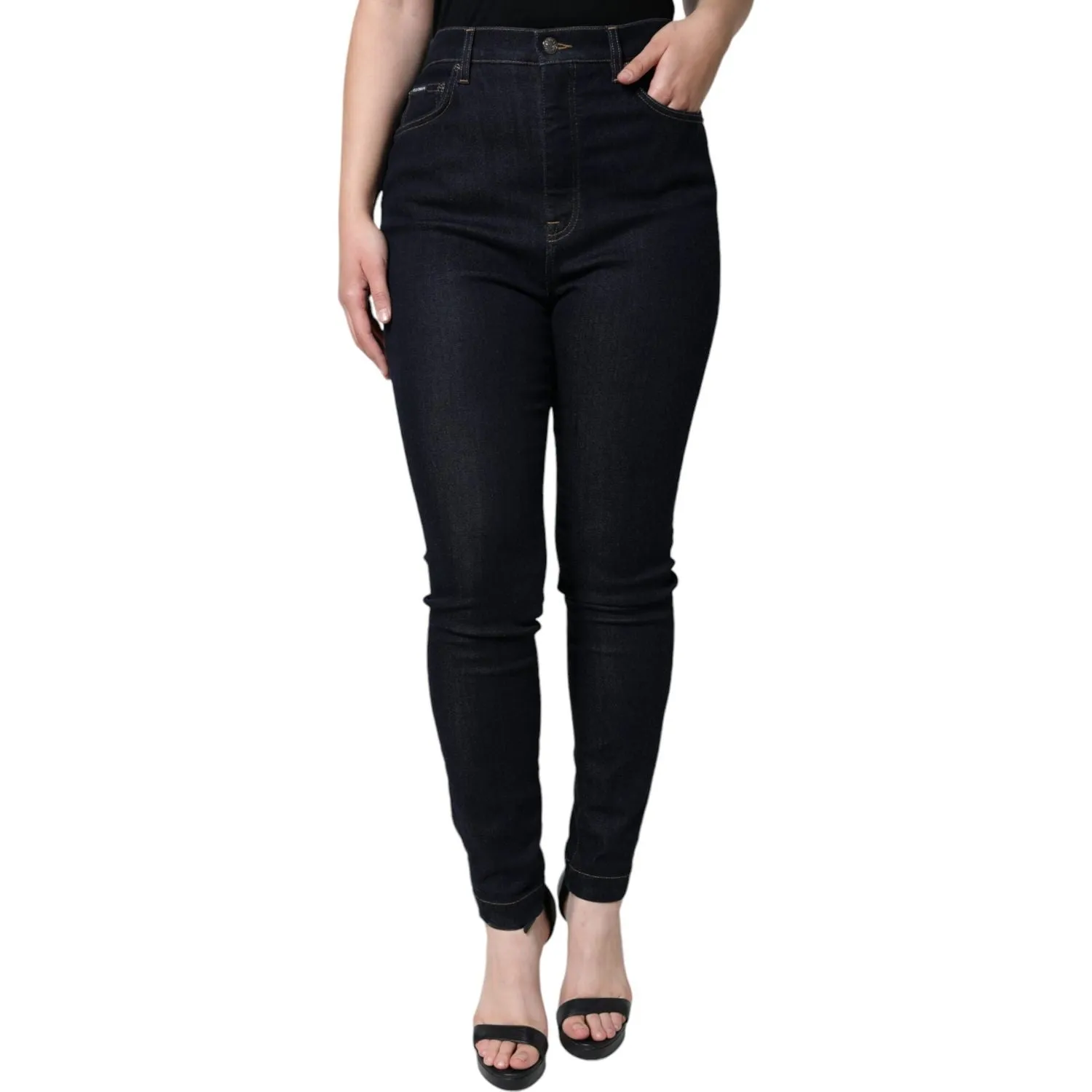 Dolce & Gabbana Black GRACE High Waist Skinny Denim Jeans