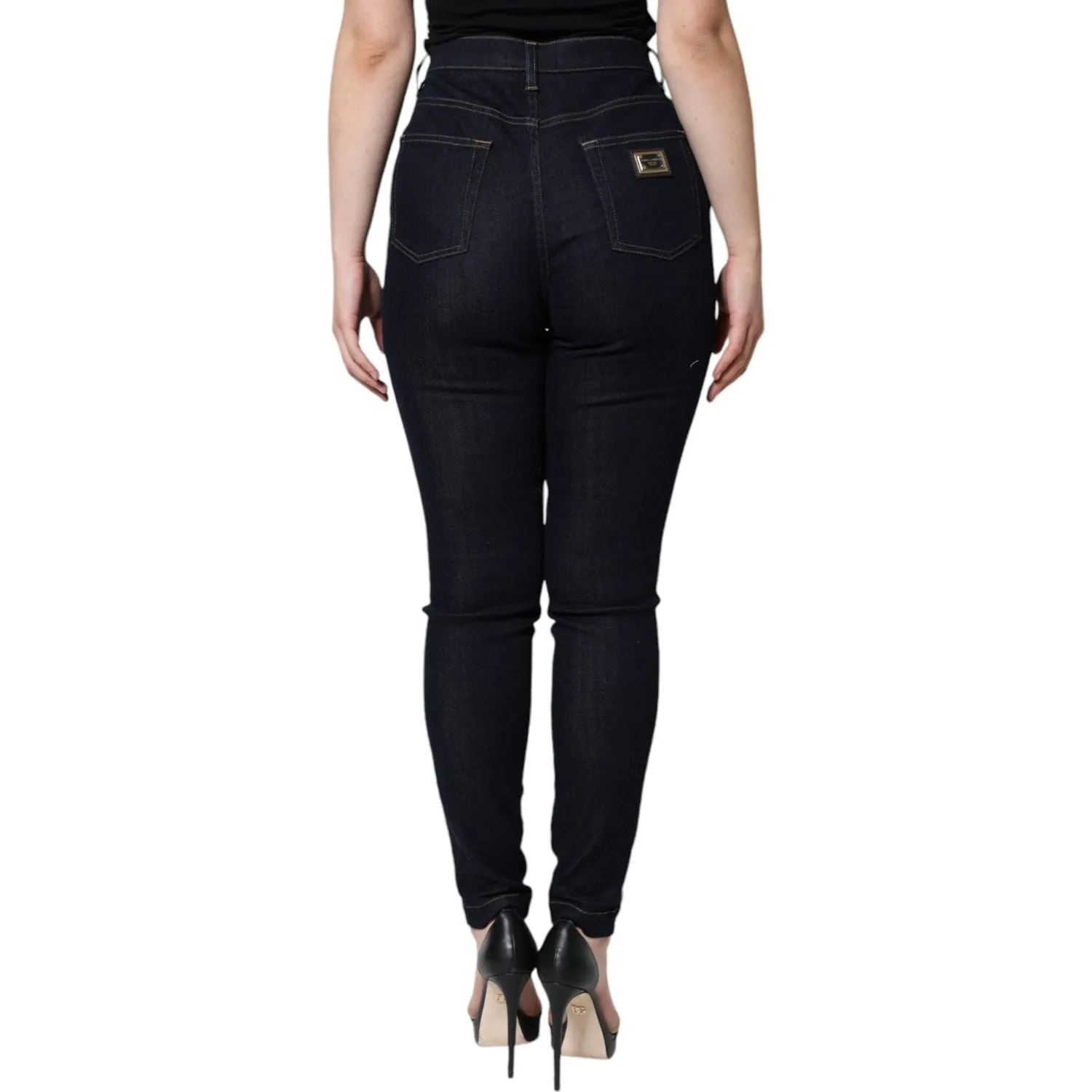 Dolce & Gabbana Black GRACE High Waist Skinny Denim Jeans